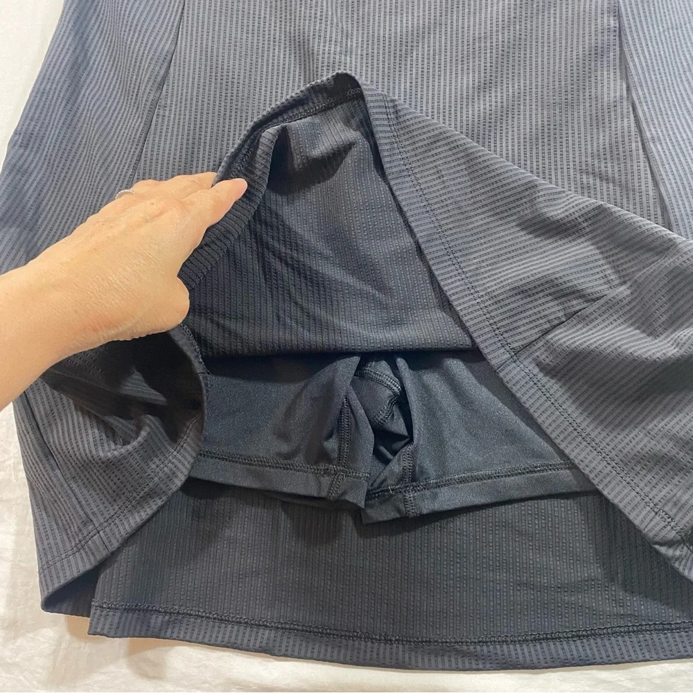 Avia Black Mini Dress Athletic Wear Women’s Large 12-14 Spandex adjustable Strap - Picture 3 of 10